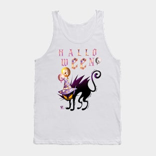 Halloween cat Tank Top